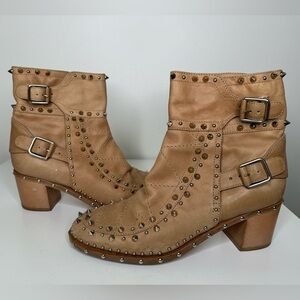 Laurence Dacade Badley Studded Paris Leather Ankle Boots - Parisian Elegance